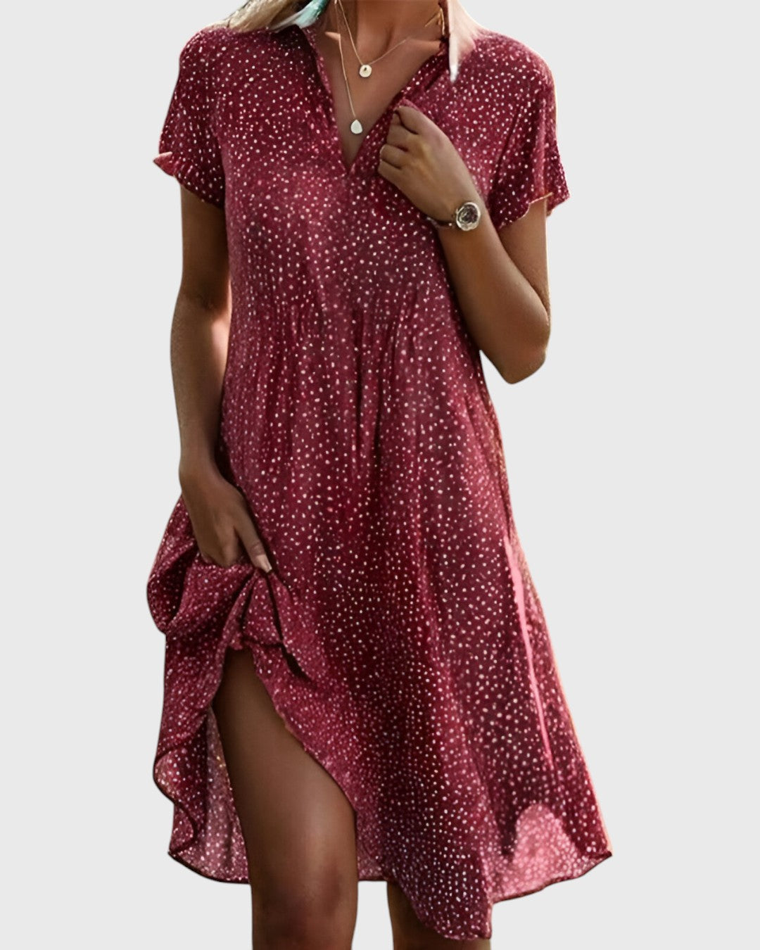 VITTORIA | Abito Midi Raffinato e Flottante per Uno Stile Libero e Sicuro